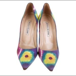 Manolo Blahnik Tie Dye pumps size 38